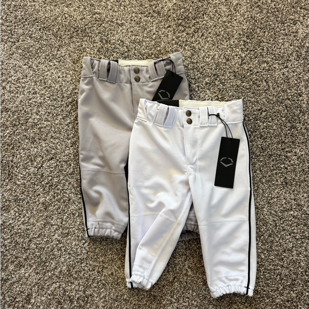 Stylish Kids Athletic Pants - Gray and White